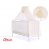 Babybett Moskitonetz aus Chiffon - creme