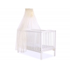 Babybett Moskitonetz aus Chiffon - creme