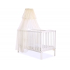 Babybett Moskitonetz aus Chiffon - creme