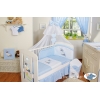 Babybett Moskitonetz aus Chiffon - Esel Luca blau
