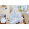 Babybett Moskitonetz aus Chiffon - Esel Luca blau