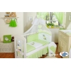 Babybett Moskitonetz aus Chiffon - Esel Luca grün