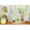 Babybett Moskitonetz aus Chiffon - Esel Luca grün