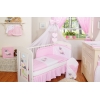 Babybett Moskitonetz aus Chiffon - Esel Luca rosa