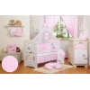 Babybett Moskitonetz aus Chiffon - Esel Luca rosa