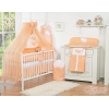 Babybett Moskitonetz aus Chiffon - Hängende Herzen pfirsich