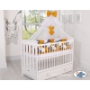 Babybett Moskitonetz aus Chiffon - honiggelb
