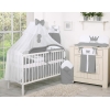 Moskitonetz aus Tüll für Babybett Dunkelgrau