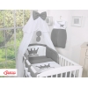 Babybett Moskitonetz aus Chiffon - Little Prince/Princess anthrazit