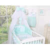 Babybett Moskitonetz aus Chiffon - Little Prince/Princess minze