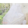Babybett Moskitonetz aus Chiffon - Little Prince/Princess weiß