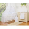 Babybett Moskitonetz aus Chiffon - Little Prince/Princess weiß