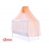 Babybett Moskitonetz aus Chiffon - pfirsich