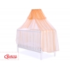 Babybett Moskitonetz aus Chiffon - pfirsich