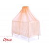 Babybett Moskitonetz aus Chiffon - pfirsich