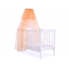 Babybett Moskitonetz aus Chiffon - pfirsich