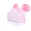 Babybett Moskitonetz aus Chiffon - rosa
