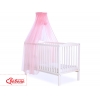 Babybett Moskitonetz aus Chiffon - rosa