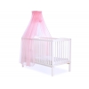 Babybett Moskitonetz aus Chiffon - rosa