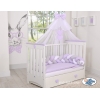 Babybett Moskitonetz aus Chiffon - Lila