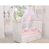 Babybett Moskitonetz aus Chiffon - beige