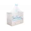 Babybett Moskitonetz aus Chiffon - Mint