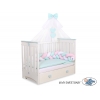 Babybett Moskitonetz aus Chiffon - Mint