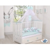 Babybett Moskitonetz aus Chiffon - Mint