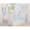 Babybett Moskitonetz aus Chiffon - Mint