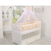 Babybett Moskitonetz aus Chiffon - weiß