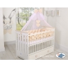 Babybett Moskitonetz aus Chiffon - weiß