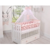 Babybett Moskitonetz aus Chiffon - Puderrosa
