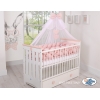 Babybett Moskitonetz aus Chiffon - Puderrosa