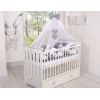 Babybett Moskitonetz aus Chiffon - Anthrazit