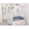 Babybett Moskitonetz aus Chiffon - Anthrazit