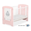 Babybett Puder Rosa 120x60cm Glamour Grau Grapgik