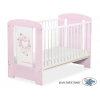 Babybett Rosa mit Matratze ohne Himmelstange