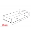 Babybett Schublade MAXI - Sternchen