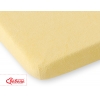 Babybett Spannbettlaken aus Frottee 140x70cm - Gelb