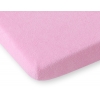 Babybett Spannbettlaken aus Frottee 140x70cm - Rosa