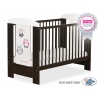 Babybett Weiß Braun 120x60cm Eulen 5017-04-429