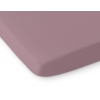 Babybett Spannbettlaken aus Baumwolle 120x60cm weiß- pastellviolett