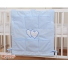 Babybetttasche - Hängende Herzen blau