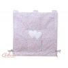 Babybetttasche - Hängende Herzen rosa Blümchen