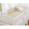 Babybettwäsche Set 2-tlg - Hängende Herzen Beige-Punktemuster