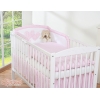 Babybettwäsche Set 3-tlg - Hängende Herzen rosa kariert