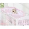 Babybettwäsche Set 3-tlg - Hängende Herzen rosa kariert