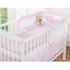 Babybettwäsche Set 3-tlg - Hängende Herzen rosa kariert