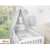 Baby Bettwäsche Set mit Himmel und Nestchen grau Prince Princess