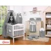 Babybettwäsche Set 5-tlg 60x120 Babybett Anthrazit